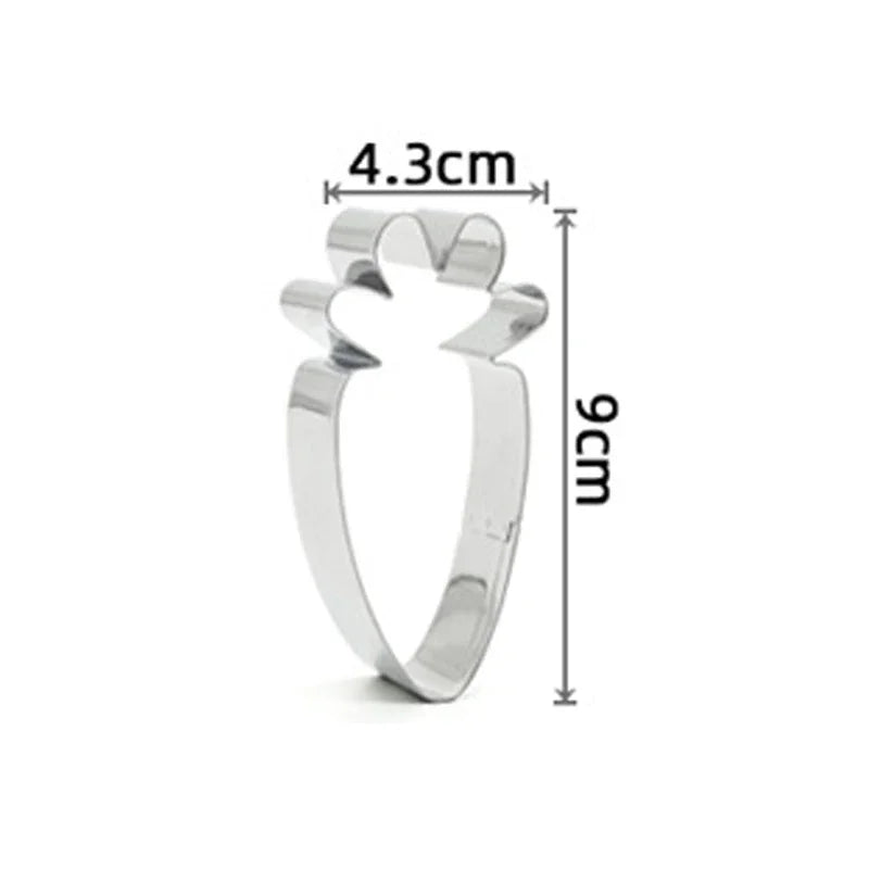Variety Styles Stainless Steel Easter Biscuit Cutter Easter Rabbit Eggs Carrot Cookie Mold Kitchenware Cookie Cutter Baking Tool