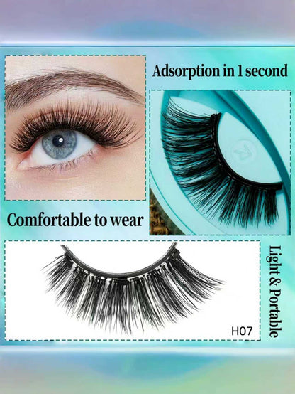 Magnetic False Eyelashes Reusable Natural Look