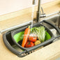Foldable Colander Drain Folding Baskets Collapsible Kitchen Strainer Noodles Fruit Vegetable Washing Strainers Bowls