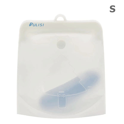 Silicone Reusable Food Bag 1500Ml 1000Ml 500Ml Leakproof Containers Reusable Fresh Bag Food Storage Bag Freezer Bag Snack