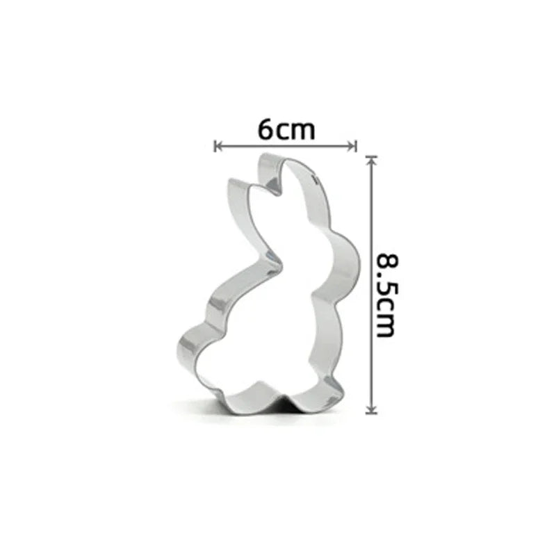 Variety Styles Stainless Steel Easter Biscuit Cutter Easter Rabbit Eggs Carrot Cookie Mold Kitchenware Cookie Cutter Baking Tool