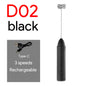 MINI Milk Frother USB Rechargeable 3 Speeds Foam Maker Coffee Whisk Mixer Electric Handle Blender Egg Beater Hot Cooking Tools