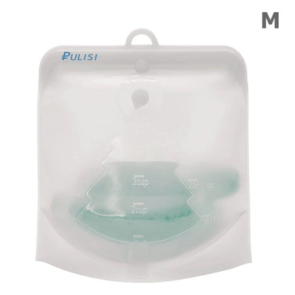 Silicone Reusable Food Bag 1500Ml 1000Ml 500Ml Leakproof Containers Reusable Fresh Bag Food Storage Bag Freezer Bag Snack