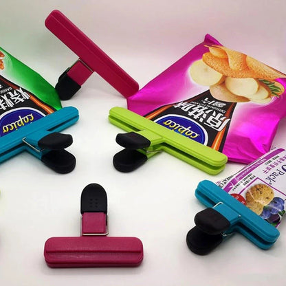Plastic Food Sealing Bag Clip Fresh Moisture-Proof Snack Potato Chips Postcard Sealing Clip Household Kitchen Gadgets Items