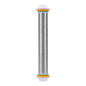 13.78 Inch Stainless Steel Adjustable Rolling Pin with 4 Thickness Removable Rings Dough Roller for Pizza Cookie Baking Tools