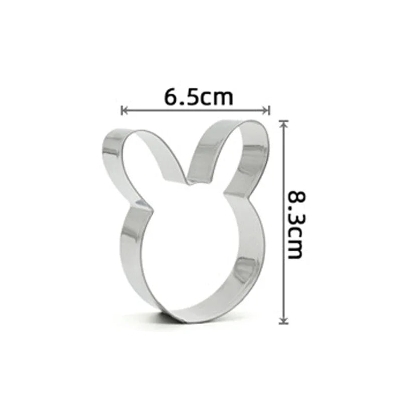 Variety Styles Stainless Steel Easter Biscuit Cutter Easter Rabbit Eggs Carrot Cookie Mold Kitchenware Cookie Cutter Baking Tool