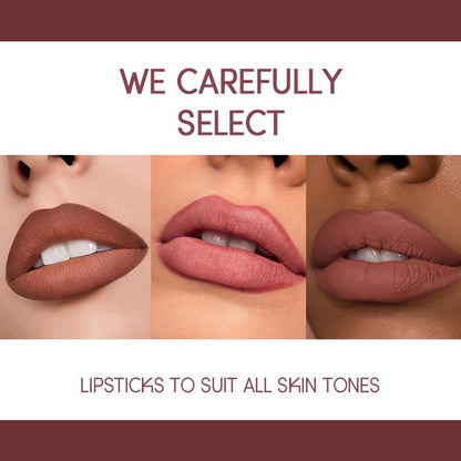2 in 1 Waterproof Lipstick Combo Set - Long Lasting Matte Lipstick Pen with Lip Liner - Makeup Kit (G5, Pack of 1)