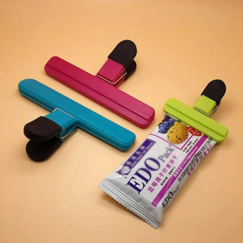 Plastic Food Sealing Bag Clip Fresh Moisture-Proof Snack Potato Chips Postcard Sealing Clip Household Kitchen Gadgets Items