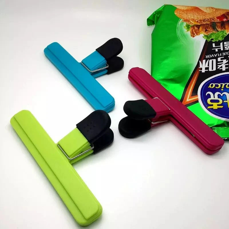 Plastic Food Sealing Bag Clip Fresh Moisture-Proof Snack Potato Chips Postcard Sealing Clip Household Kitchen Gadgets Items