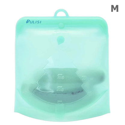 Silicone Reusable Food Bag 1500Ml 1000Ml 500Ml Leakproof Containers Reusable Fresh Bag Food Storage Bag Freezer Bag Snack