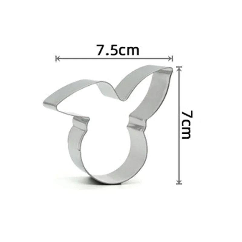 Variety Styles Stainless Steel Easter Biscuit Cutter Easter Rabbit Eggs Carrot Cookie Mold Kitchenware Cookie Cutter Baking Tool