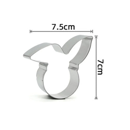 Variety Styles Stainless Steel Easter Biscuit Cutter Easter Rabbit Eggs Carrot Cookie Mold Kitchenware Cookie Cutter Baking Tool