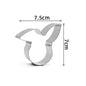 Variety Styles Stainless Steel Easter Biscuit Cutter Easter Rabbit Eggs Carrot Cookie Mold Kitchenware Cookie Cutter Baking Tool