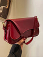 26 Spring/Summer Women'S Saddle Bag, Daily Shoulder Bag and Crossbody Bag, Classic Shoulder Bag, Elegant Magnetic Sealed Saddle Bag, Suitable for Daily Use, Party Attendance